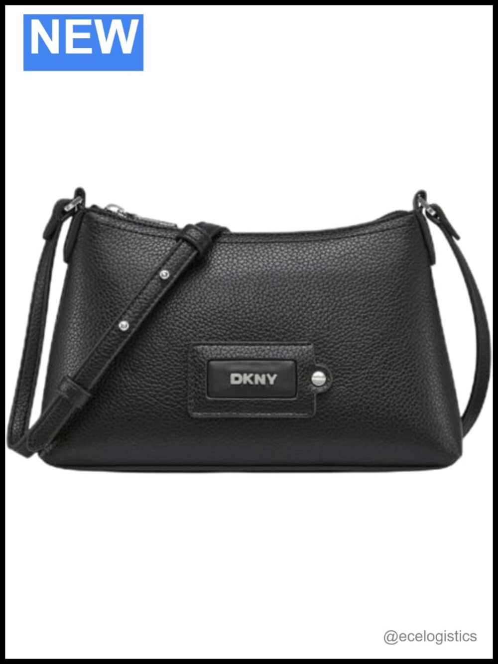 Faux Leather Crossbody Bag with Adjustable Strap, Everyday Essential Handbag